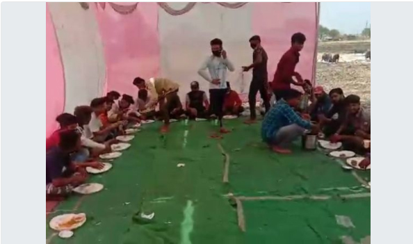 शादी समारोह में अफसर पहुंचे तो हलवा