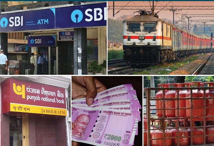 1 मई से बैंक, रेलवे, पेंशन और रसोई 