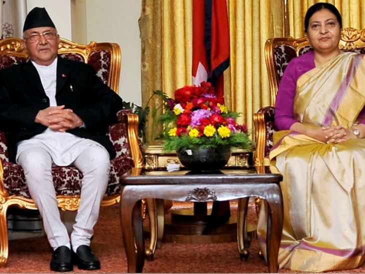 राष्ट्रपति बिद्या देवी भंडारी से मि