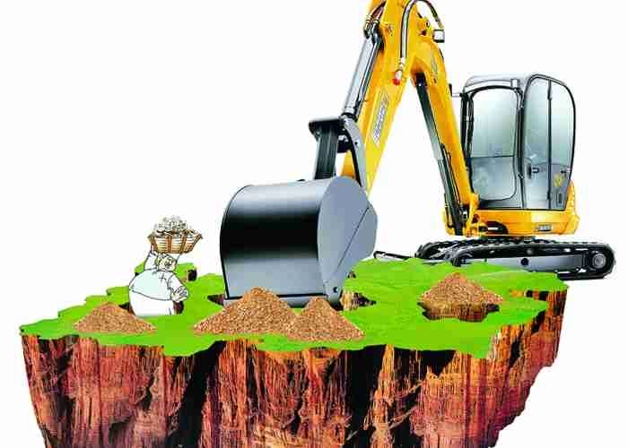अवैध खनन के विरुद्ध कार्रवाई में 3 