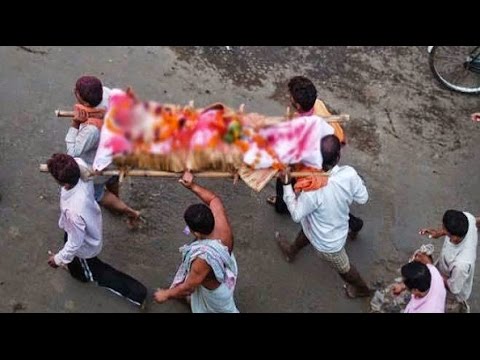 मृतक की शव यात्रा में पांच व्यक्ति 