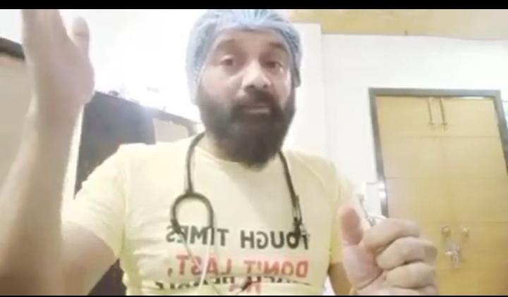 डॉक्टर राजेश शर्मा ने सरकारी कोरोना