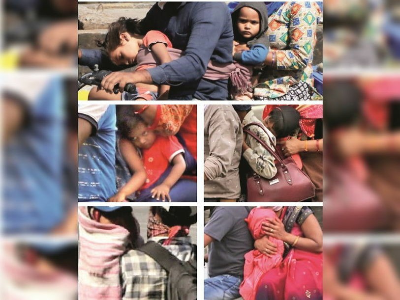 बच्चों और उनके भूखे पेट को लॉकडाउन 