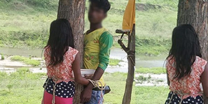 सिंगरौली में नाबालिग कपल को पेड़ से