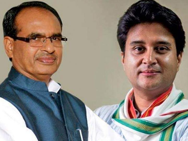 शिवराज-सिंधिया ने छर्च में सभा ली, 