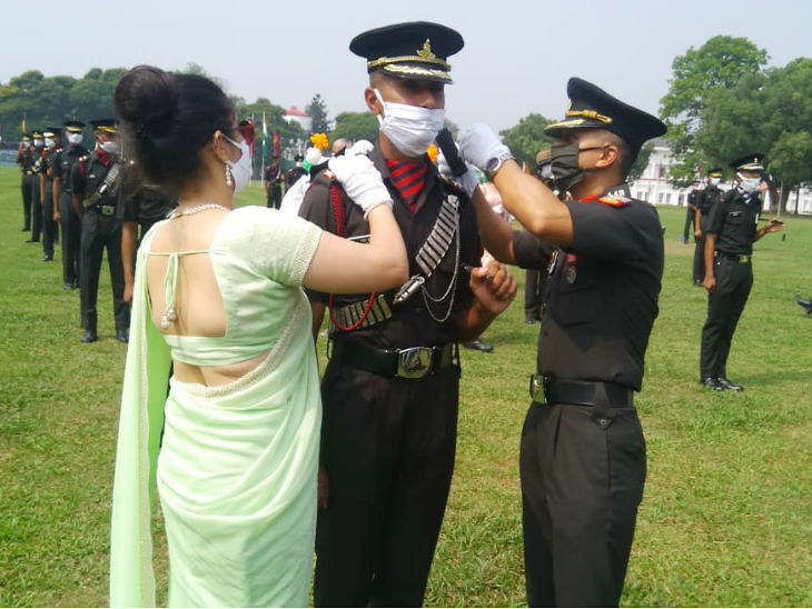भोपाल के अनुज ने सेना की शपथ ली, बो