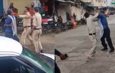 पुलिसकर्मी ने किसान को रोक कर कहा- 