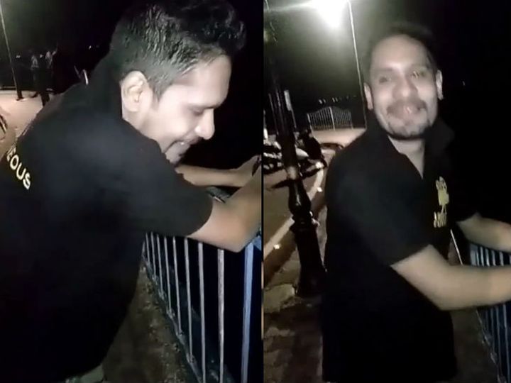 स्ट्रीट डॉग को बड़े तालाब में फेंकने
