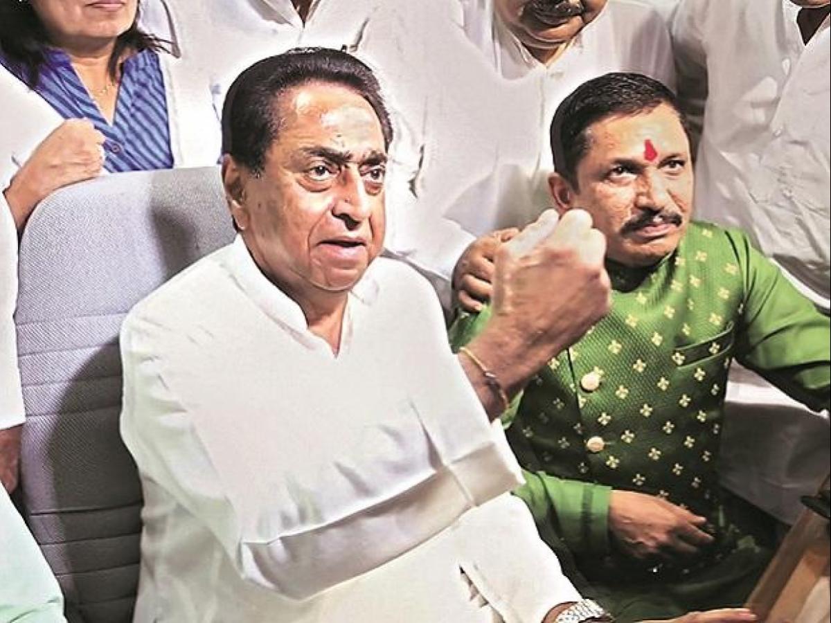 कमलनाथ को मिला बीजेपी के बागी विधाय