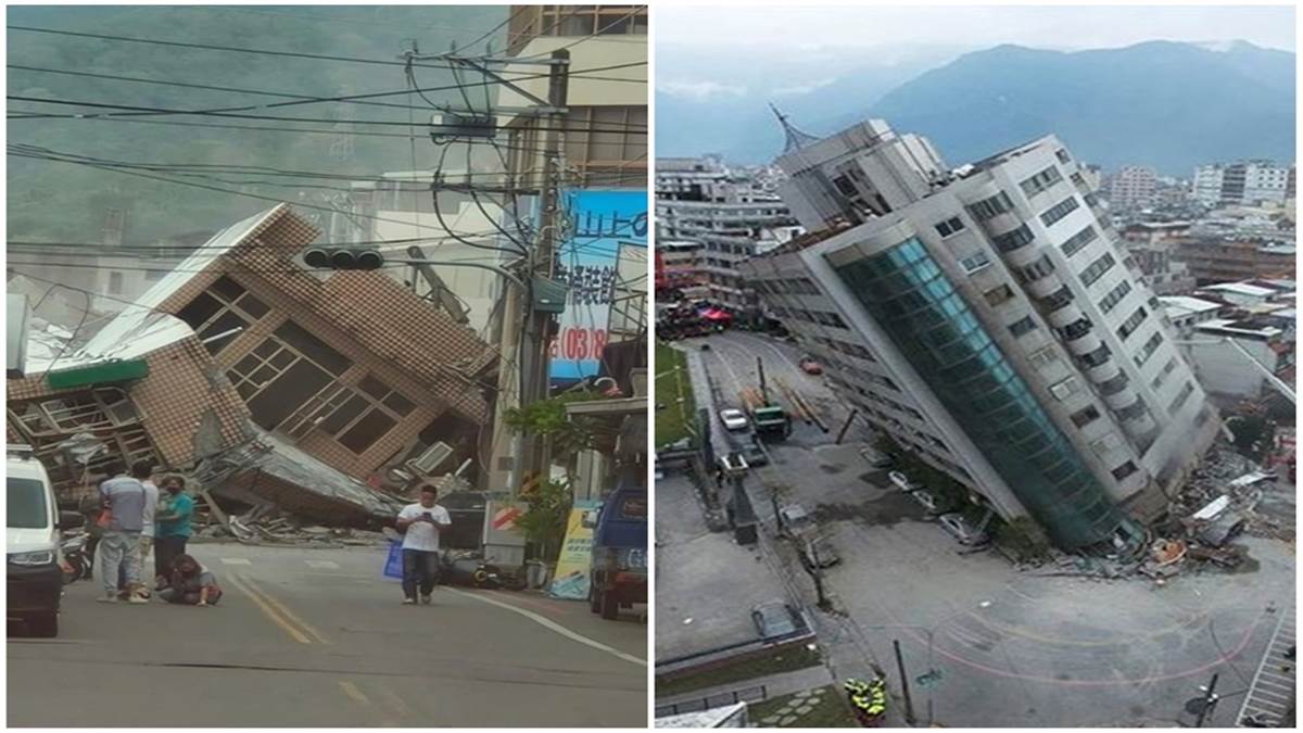 ताइवान में 7.2 तीव्रता का भूकंप, भा