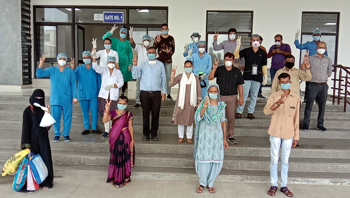 रविवार को चार पेशेंट स्वस्थ होकर घर