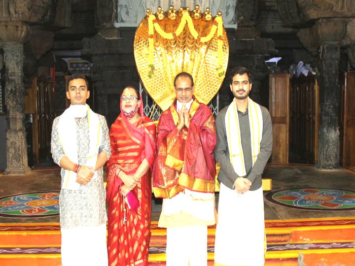 शिवराज ने तिरुपति में भगवान श्री वे