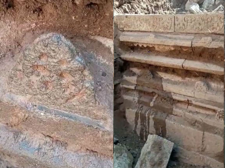 मंदिर विस्तार के लिए खुदाई में 20 फ
