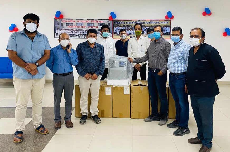मेडिकल कालेज को 6 ऑक्सीजन कन्सेंट्र