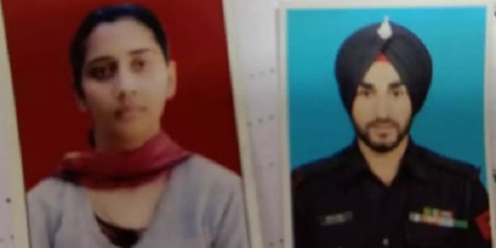 जबलपुर में आर्मी ऑफिसर और उसकी पत्न