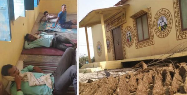 उप स्वास्थ्य केंद्र बना भैंसों का त