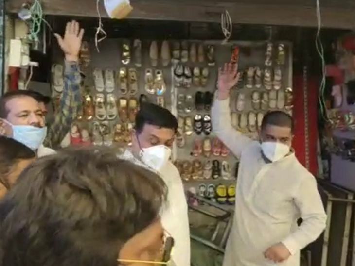 मध्य क्षेत्र में दुकानों को पूरी तर