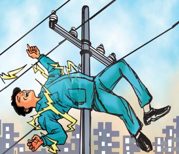 मानसिक रूप से कमजोर युवक की विद्युत