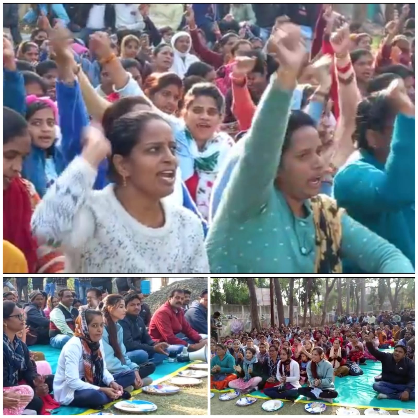 आधी रोटी, आधा पेट, संविदा जीवन चढ़ 