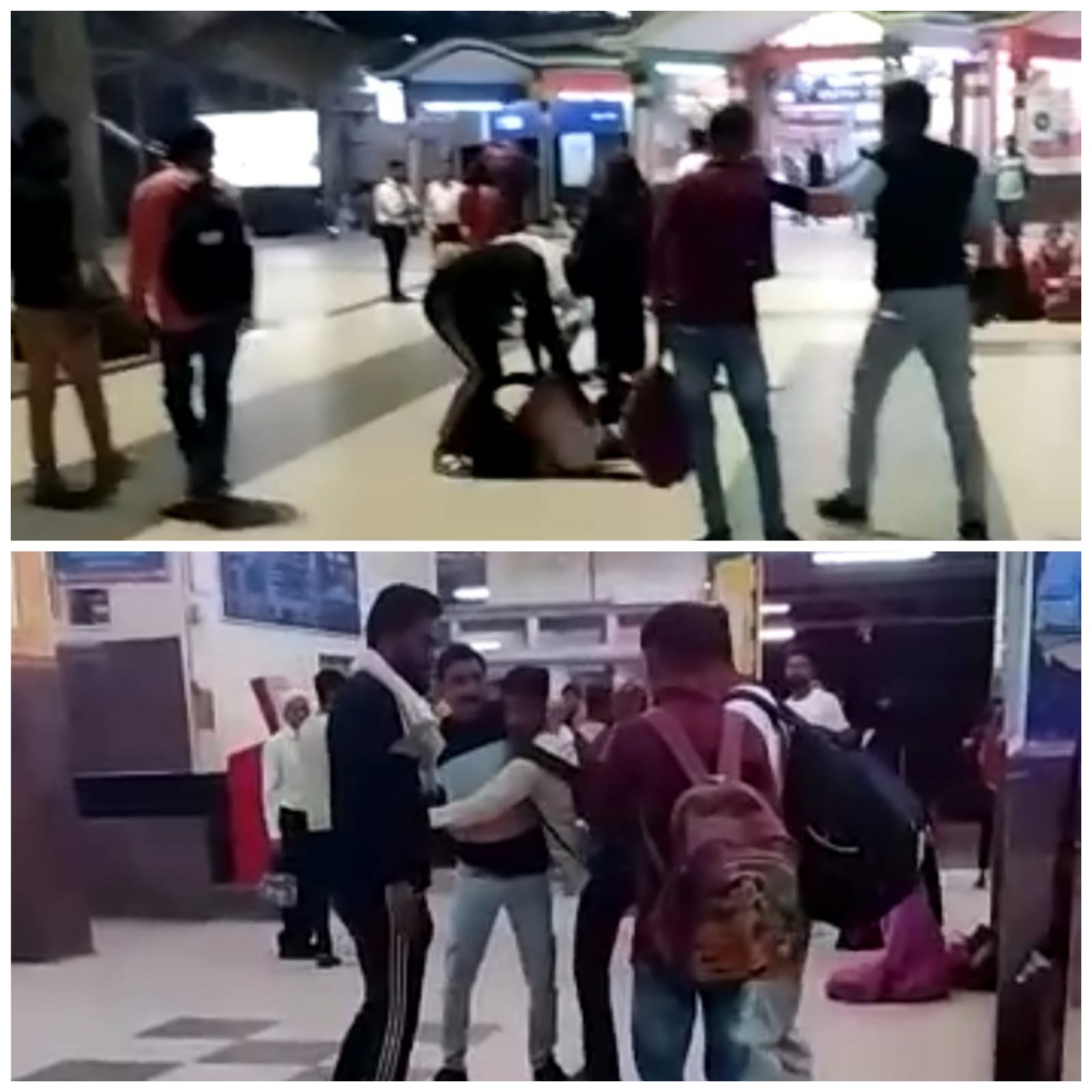 रेल्वे स्टेशन पर खुलेआम चले चाकू,सु